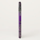 Pearlescent紫色のフラクタルのモノグラムのiPhoneの箱 Case-Mate iPhoneケース (裏面/左)