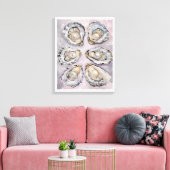 Pearlescent Oyster Art Canvas Wall Art Decor  キャンバスプリント (インサイチュ (リビング))