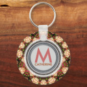 Pearlidelicaモノグラム名キーチェーン キーホルダー (正面)