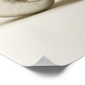 Pearlised nautilus sea shell ポスター (角)