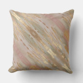 Pearlized Gold, Rose  クッション (正面)