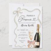 Pearls and Processo Bridal Shower Invitation 招待状 (正面)
