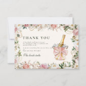 Pearls and Prosecco Bridal サンキューカード (正面)