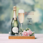 Pearls And Prosecco Bridal Shower Cards & Gifts アクリルサイン (ニュートラル)