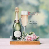 Pearls And Prosecco Bridal Shower Favors アクリルサイン (ニュートラル)