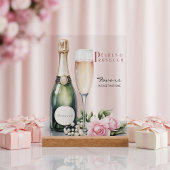 Pearls And Prosecco Bridal Shower Favors アクリルサイン