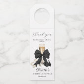 Pearls and Prosecco Bridal Shower Thank you ボトルネックタグ (正面)