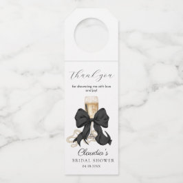 Pearls and Prosecco Bridal Shower Thank you ボトルネックタグ