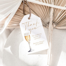 Pearls and Prosecco Bridal Shower Thank You Tag ギフトタグ