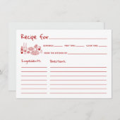 Pearls and Prosecco Floral Bridal Shower Recipe (正面/裏面)