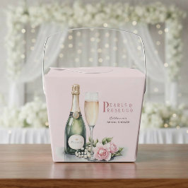 Pearls And Prosecco Floral Elegant Bridal Shower フェイバーボックス