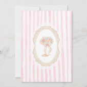 Pearls and Prosecco Floral Garden Bridal Shower 招待状 (裏面)