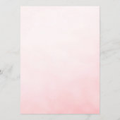 Pearls and Prosecco Whimsical Chic Menu Cards メニュー (裏面)