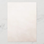 Pearls and Prosecco Whimsical Chic Menu Cards メニュー (裏面)