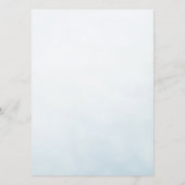 Pearls and Prosecco Whimsical Chic Menu Cards メニュー (裏面)