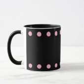 Pearls Cocoa & Coffee Mug (Black & Pink) マグカップ (左)