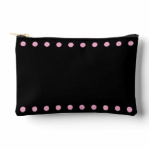 Pearls Cosmetic Bag (Black & Pink)