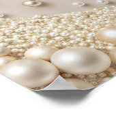 Pearls Elegant Bridal Shower Welcome ポスター (角)
