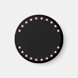 Pearls Fridge Magnet (Black & Pink) マグネット