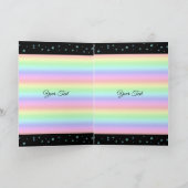 Pearls on Black and Rainbow ノートカード (内部)