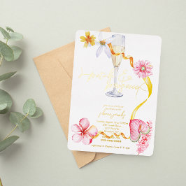 Pearls, Petals + Prosecco | ブライダルシャワーパーティー 箔招待状