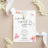 Pearls, Petals + Prosecco | Trendy Bridal Shower 招待状