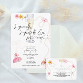 Pearls, Petals + Prosecco | Trendy Bridal Shower  招待状