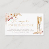 Pearls & Proseccoレシピfor the Bride-to-be エンクロージャーカード (正面)