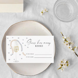 Pearls & Prosecco -キス数を推測 エンクロージャーカード