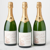 Pearls & Prosecco ワインボトル ラベル | ブライダル (ボトル)