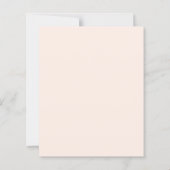 Pearls Prosecco blush bow Bridal Shower invitation (裏面)