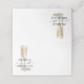 Pearls & Prosecco Bridal Shower プレイスカード (外部開封)