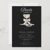 Pearls & Prosecco Bridal Shower 招待状 (正面)