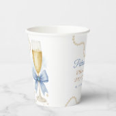 Pearls & Prosecco Bridal Shower Paper Cup 紙コップ (左)