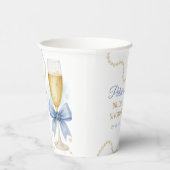 Pearls & Prosecco Bridal Shower Paper Cup 紙コップ (右)