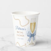Pearls & Prosecco Bridal Shower Paper Cup 紙コップ (正面)