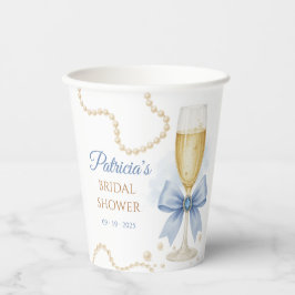Pearls & Prosecco Bridal Shower Paper Cup 紙コップ
