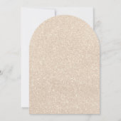 Pearls & Prosecco Pink Bow Bridal Shower 招待状 (裏面)