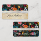 Pearls Ribbon | Elegant Flowers | Vintage 名刺 (正面/裏面)