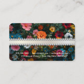 Pearls Ribbon | Elegant Flowers | Vintage 名刺 (裏面)