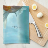 Pearlscaleの金魚の魚の台所タオル キッチンタオル (四つ折り)