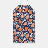 Pears and Blossoms in Orange and Blue ギフトタグ (裏面)