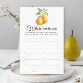 Pears Bridal shower Where were we game