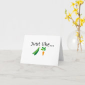 Pea's and Carrots – カー空白のド カード (黄色い花)