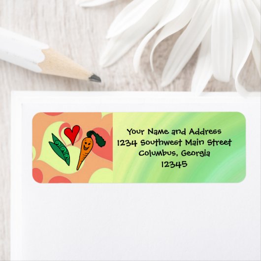 Peas Be My Valentine ラベル (インサイチュ)