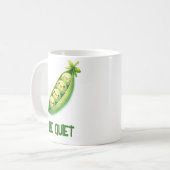 Peas Be Quiet Mug コーヒーマグカップ (正面左)