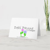 Peas Greetingかわいらしカード カード (裏面)