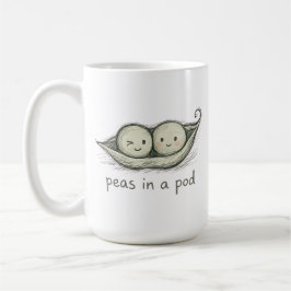 Peas in a Pod コーヒーマグカップ