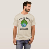 Peas On EarthビーガンまたはベジタリアンTシャツ Tシャツ (正面フル)