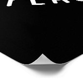 Peas On Earth おもしろい Veggie Peace Pun Dark BG ポスター (角)